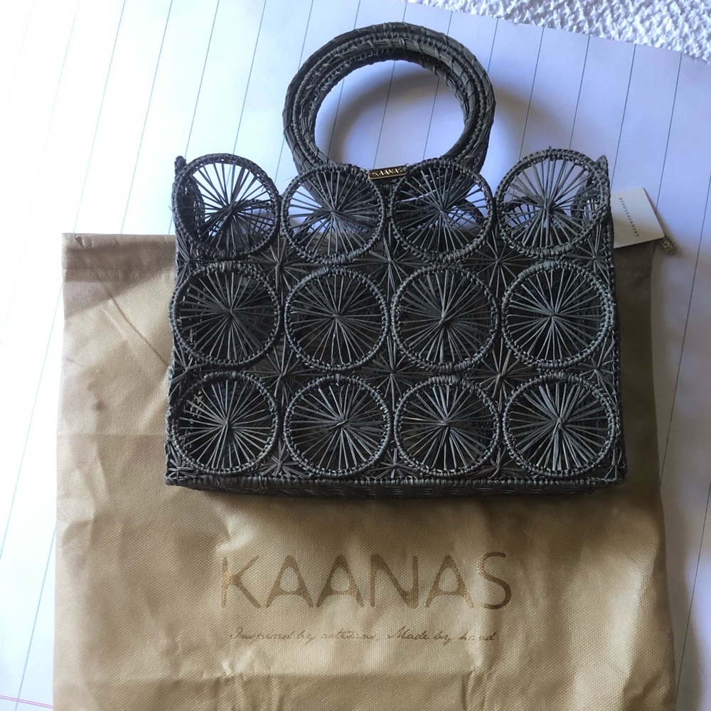 Woven hand bag from Anthropologie